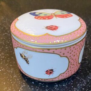 Tiffany & Co Limoges Porcelain Butterfly Trinket Jewelry Box Made in France MINT